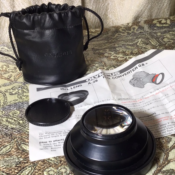 Vintage Olympus wide angle camera lens IS/L A-28 HQ Converter 0.8 x Japan made - Picture 4 of 5